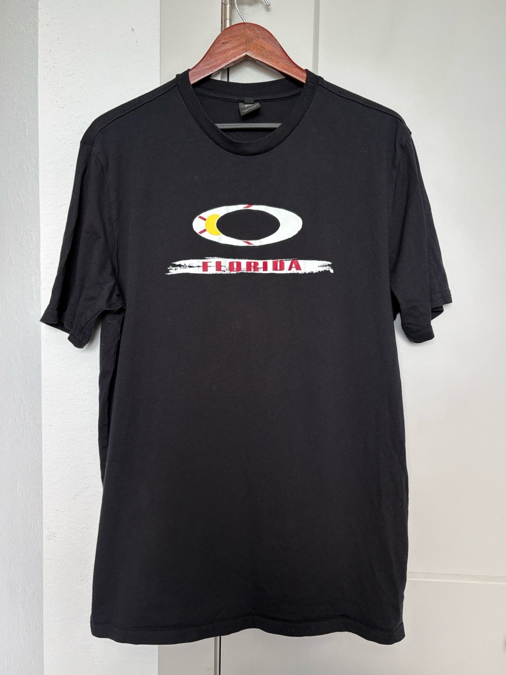 OAKLEY FLORIDA BLACK GRAPHIC SHORT SLEEVE TSHIRT MENS 2XL